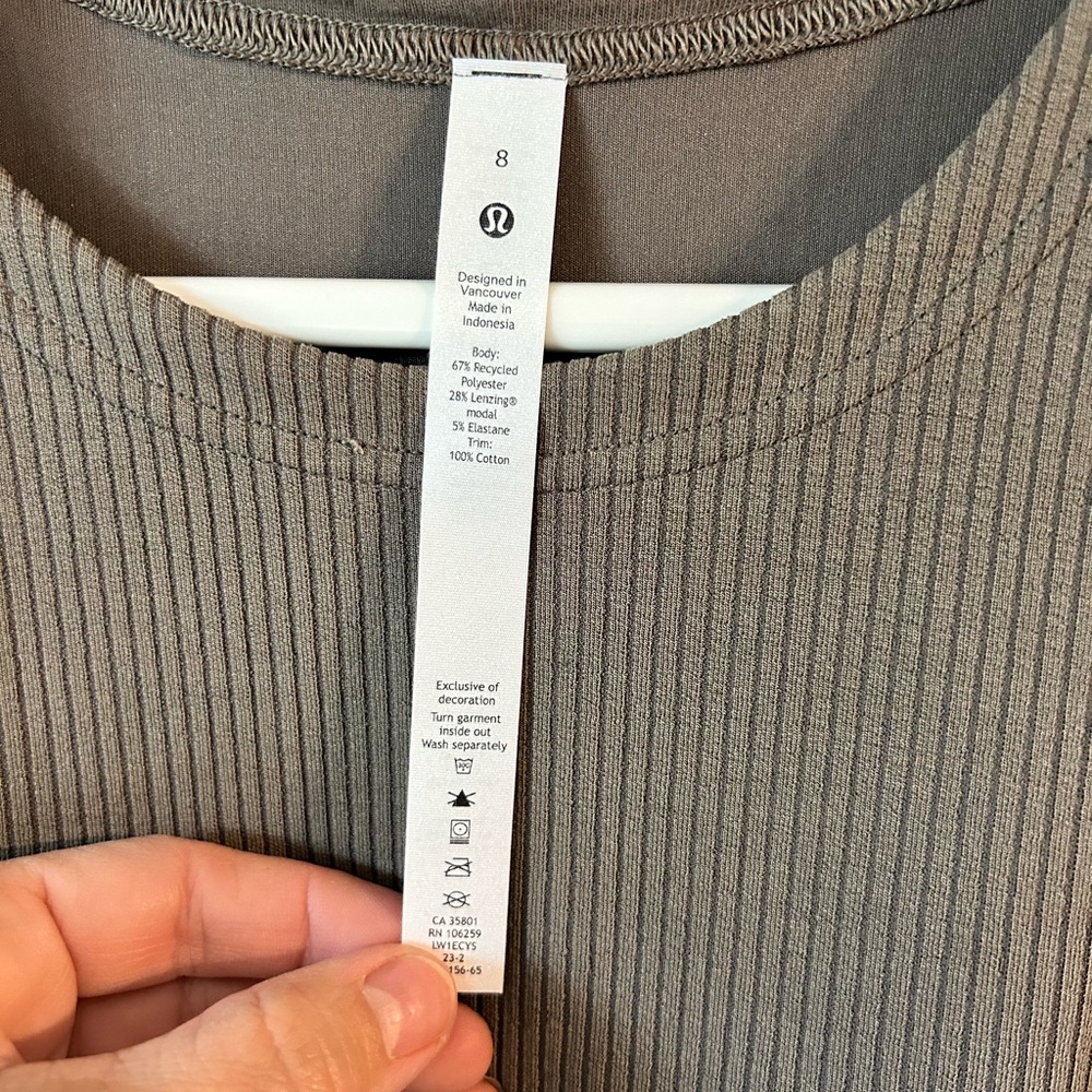 Lululemon tank top dress, sz 8 …like new
